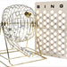 brass professional bingo cage, bingo accessories, easy to use bingo ball holder, bingo cage, senior bingo cage
