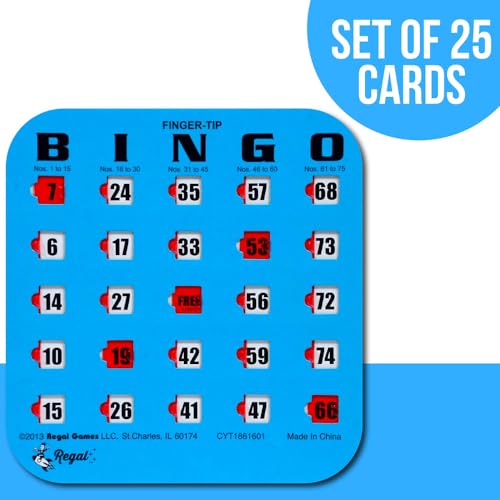 Regal Bingo Bulk Bingo Cards with Sliding Windows