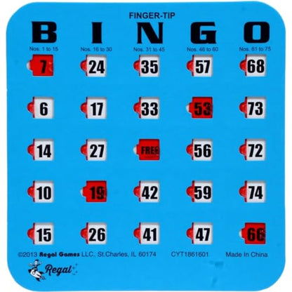 Regal Bingo Bulk Bingo Cards with Sliding Windows