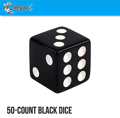 Bulk Black and White Dice