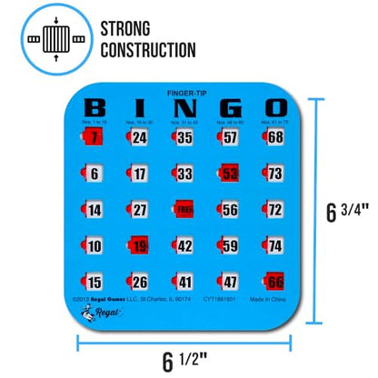 Regal Bingo Bulk Bingo Cards with Sliding Windows