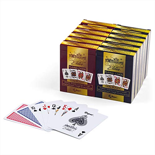 Regal Games Monaco Elite 100% Plastic Premium Waterproof Poker Size Playing Cards