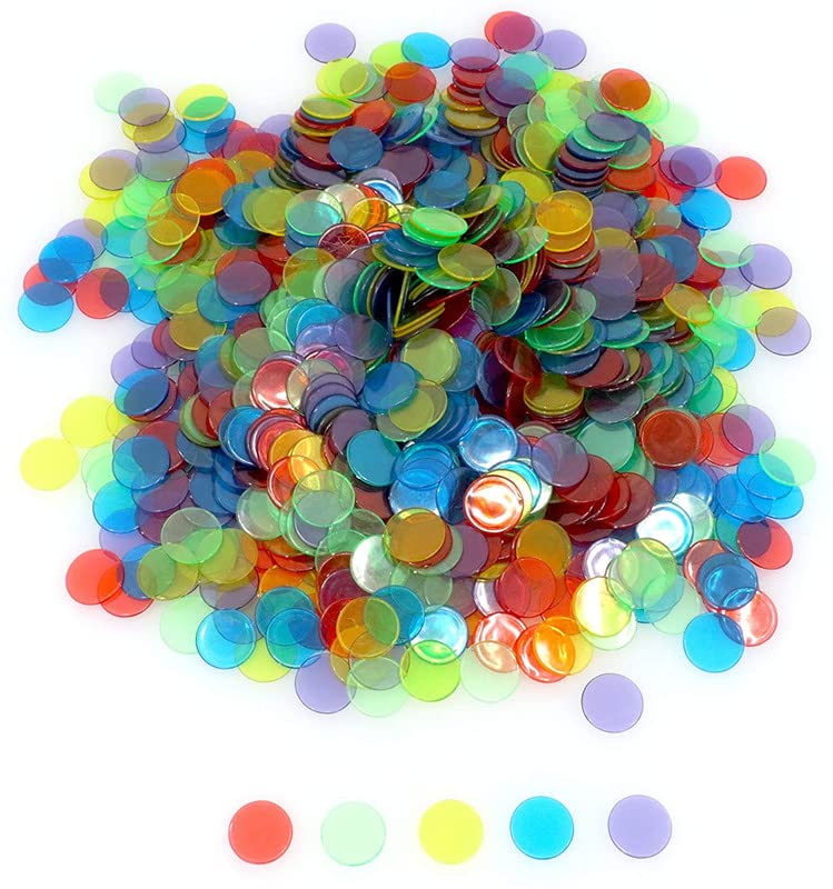 3,000 Transparent Bingo Chips