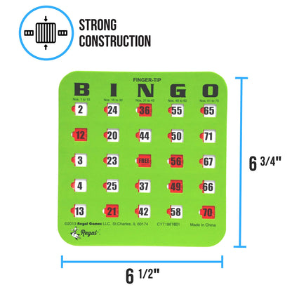 Regal Bingo Bulk Bingo Cards with Sliding Windows