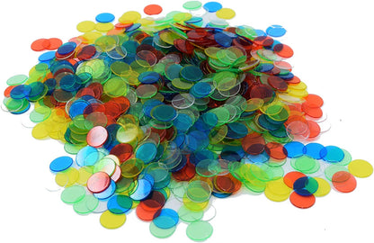 Transparent Bingo Chips (3/4 Inch)