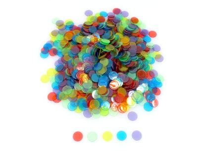 Transparent Bingo Chips (3/4 Inch)