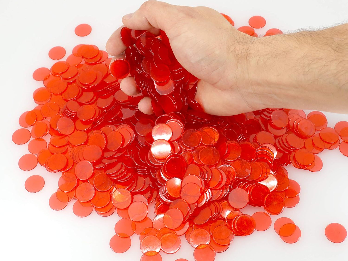 Transparent Bingo Chips (3/4 Inch)