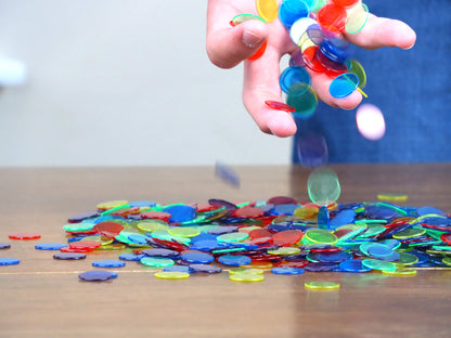 Transparent Bingo Chips (3/4 Inch)