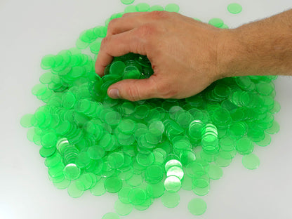 Transparent Bingo Chips (3/4 Inch)