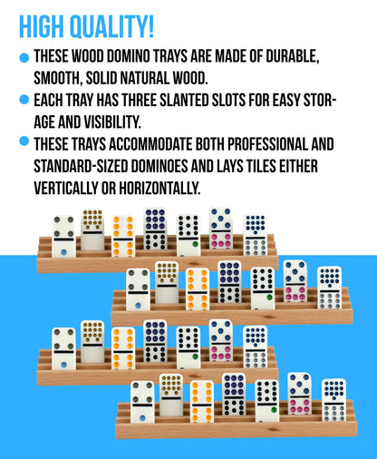 Wood Domino Trays