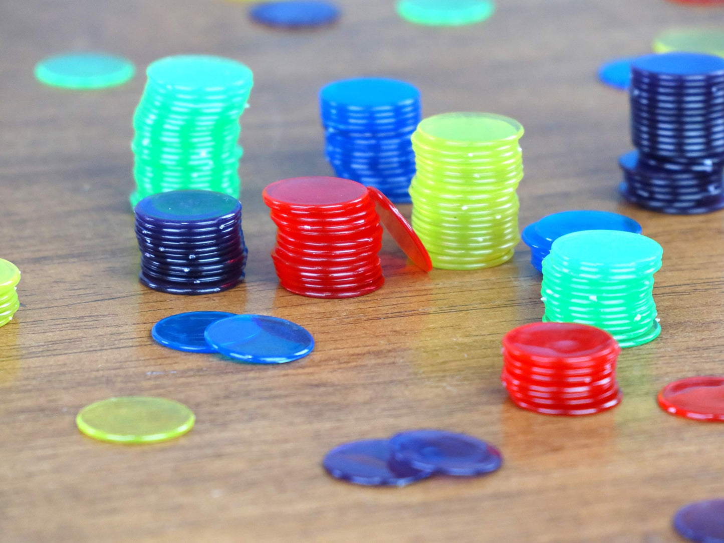 Transparent Bingo Chips (3/4 Inch)