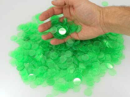 Transparent Bingo Chips (3/4 Inch)