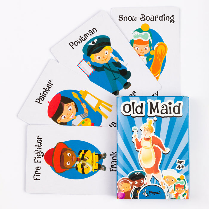 classic card games, old maid, kids games, travel games, classic card games for kids, regal games, airplane games, car games