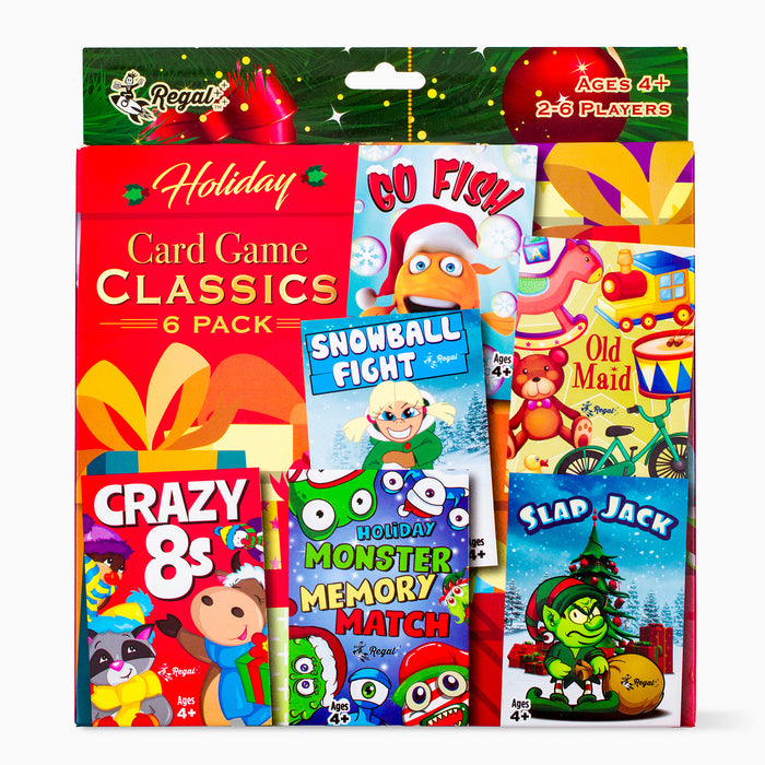 Holiday Edition 6 Pack Classic Kids Card Games