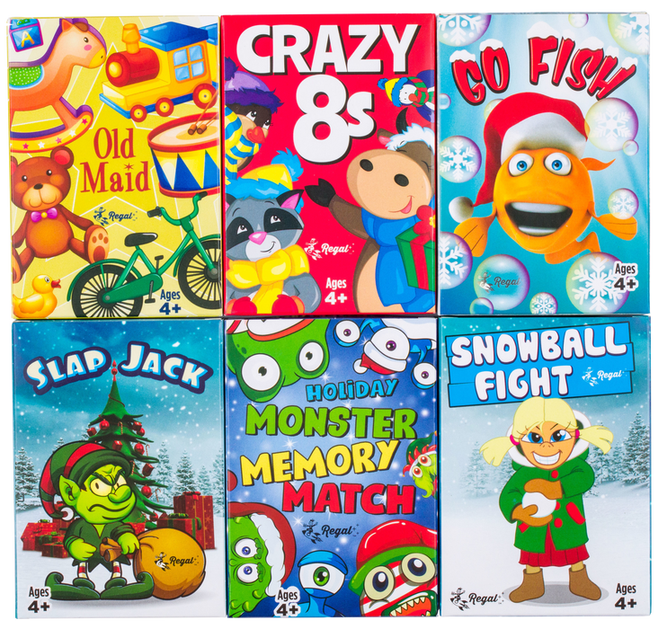 Holiday Edition 6 Pack Classic Kids Card Games
