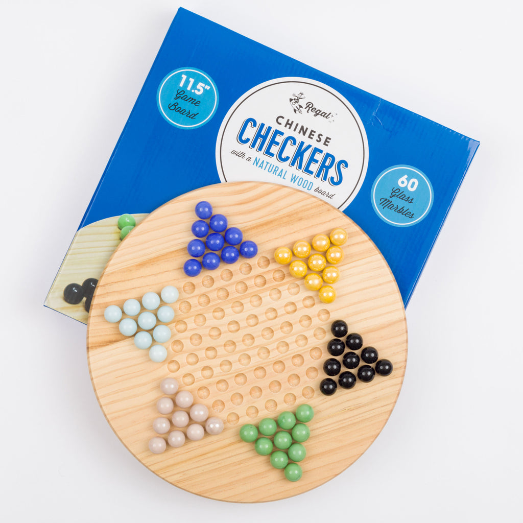 Chinese Checkers Classic Wood Game Board - Regal Games